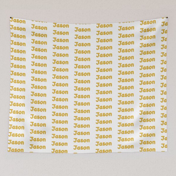 Item preview, Golden Balloon Jason Name Label designed and sold by NormadWorld.