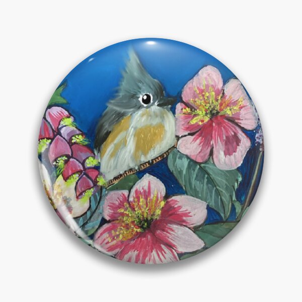 Item preview, "Birdsong blooms: a tiny visitor in nature;s palette " designed and sold by PixelCrafty.