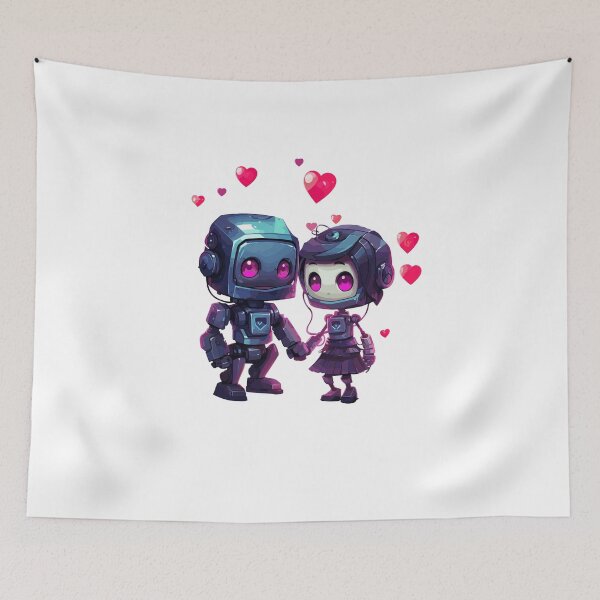 Item preview, Robots in love design designed and sold by OverNickles194.