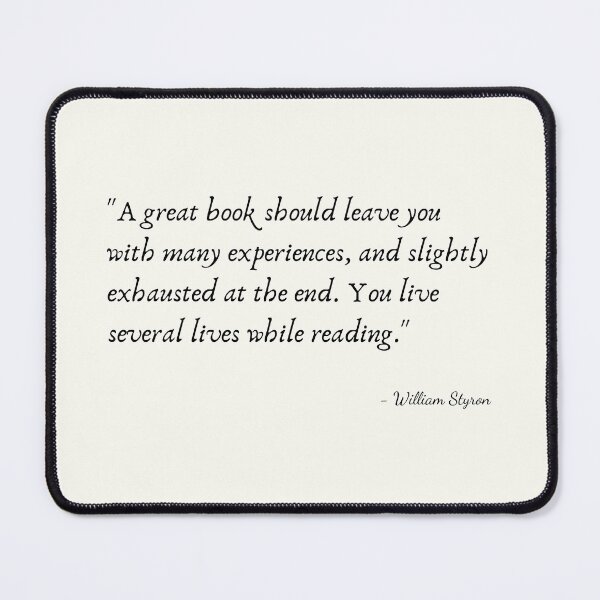 Item preview, A Quote about Books by William Styron designed and sold by Poemit.