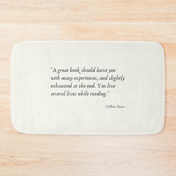 Item preview, A Quote about Books by William Styron designed and sold by Poemit.