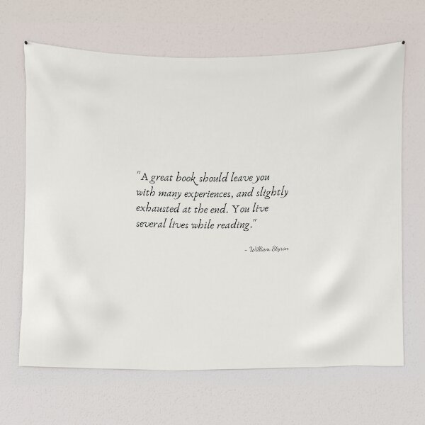 Item preview, A Quote about Books by William Styron designed and sold by Poemit.
