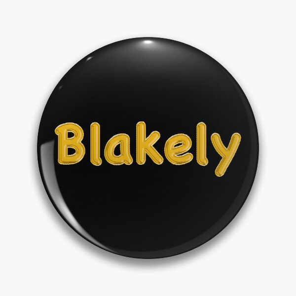 Item preview, Golden Balloon Blakely Name Label (Black) designed and sold by NormadWorld.
