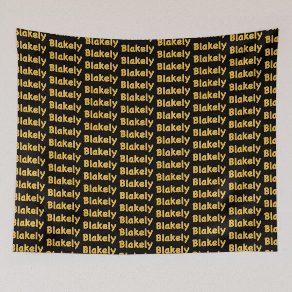 Item preview, Golden Balloon Blakely Name Label (Black) designed and sold by NormadWorld.