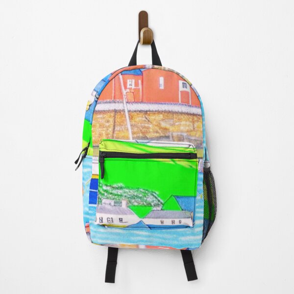 Item preview, Bobbing Fishing  Boats in  a Protective Harbour designed and sold by Frame of Mind .