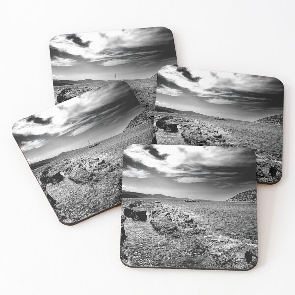 Item preview, Black and White photo, Monochrome Seacoast designed and sold by IdoFriedmanArt.