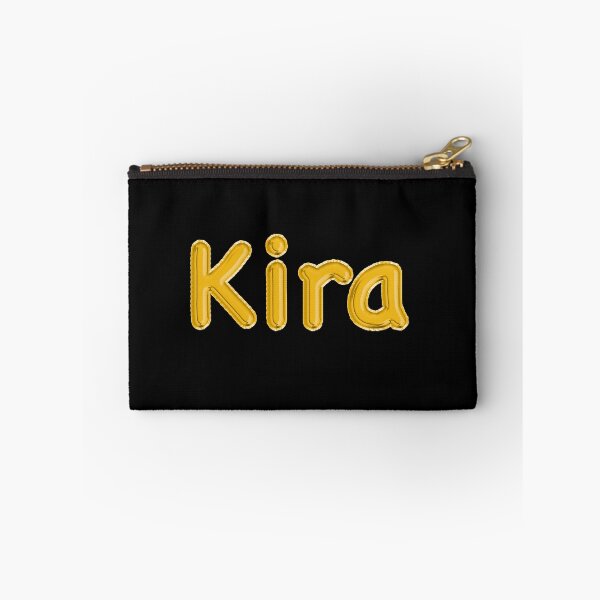 Artikelvorschau, Goldenes Ballon-Kira-Namensschild (schwarz) entworfen und verkauft von NormadWorld.