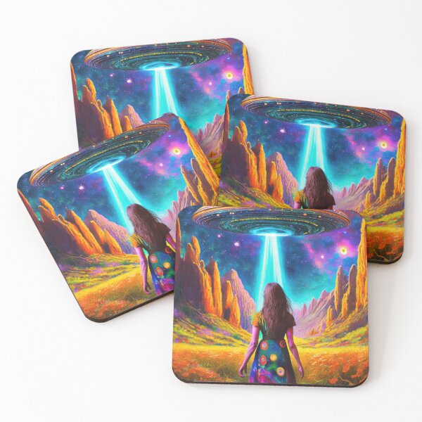 Item preview, UFO Watercolor designed and sold by Pixelfunk.