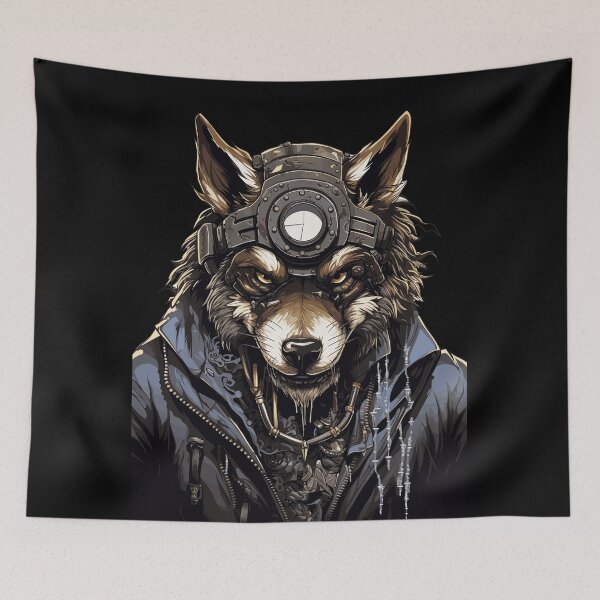 Item preview, Heavy Metal Biker Wolf designed and sold by EternalDelight1.