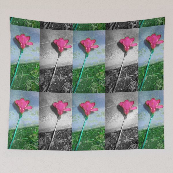 Item preview, pink freesias two ways designed and sold by Shellaqua.
