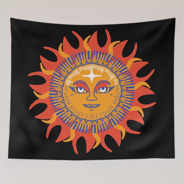 Item preview, Sun with face designed and sold by HarridanCreates.