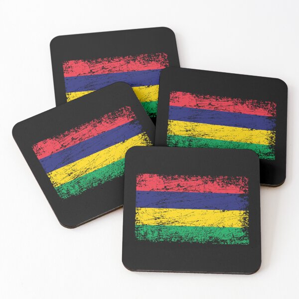 Item preview, Mauritius flag used look designed and sold by GeogDesigns.