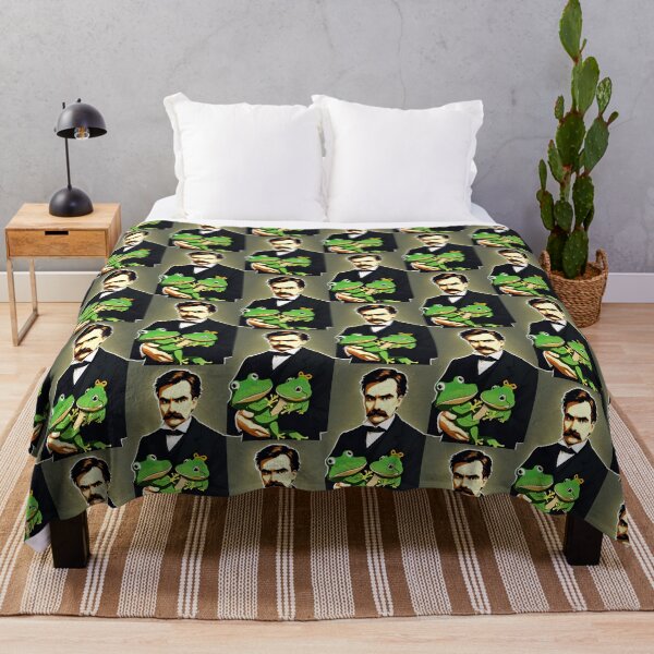 Item preview, Friedrich Nietzsche holding a frog designed and sold by shufflik.