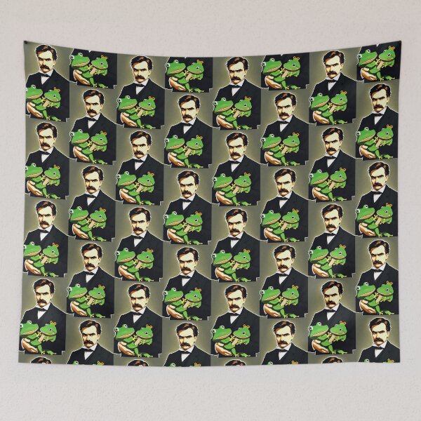 Item preview, Friedrich Nietzsche holding a frog designed and sold by shufflik.
