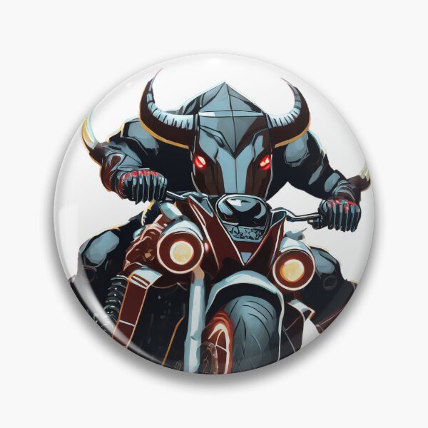 Item preview, Badass Bull on a Motorcycle designed and sold by BADESIGNZZ.