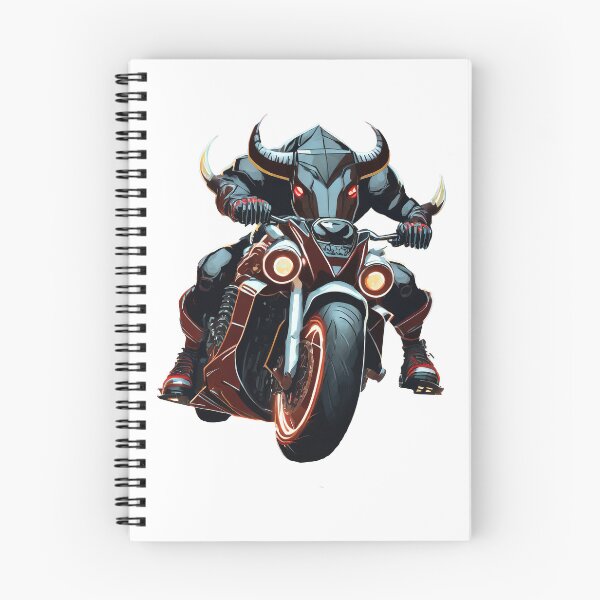 Item preview, Badass Bull on a Motorcycle designed and sold by BADESIGNZZ.