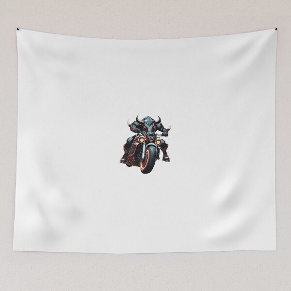 Item preview, Badass Bull on a Motorcycle designed and sold by BADESIGNZZ.