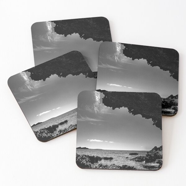 Item preview, Black and White photo, Rocky Seashore designed and sold by IdoFriedmanArt.