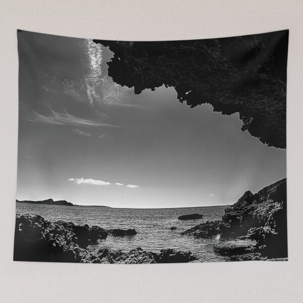 Item preview, Black and White photo, Rocky Seashore designed and sold by IdoFriedmanArt.