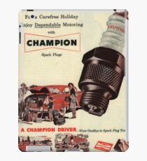 Spark Plugs Retro 1950s iPad Case/Skin