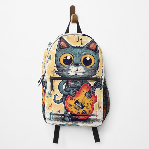 Item preview, Talented Guitarist Cat designed and sold by WhatThePawArts.