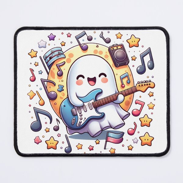 Item preview, Retro Rockstar Cute Ghost designed and sold by İlker Berk Ergan.