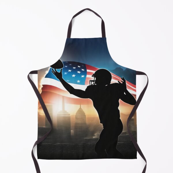 Item preview, AMERICAN FOOTBALL WITH CITY IN BACKGROUND DESIGN designed and sold by Eandbeyond.