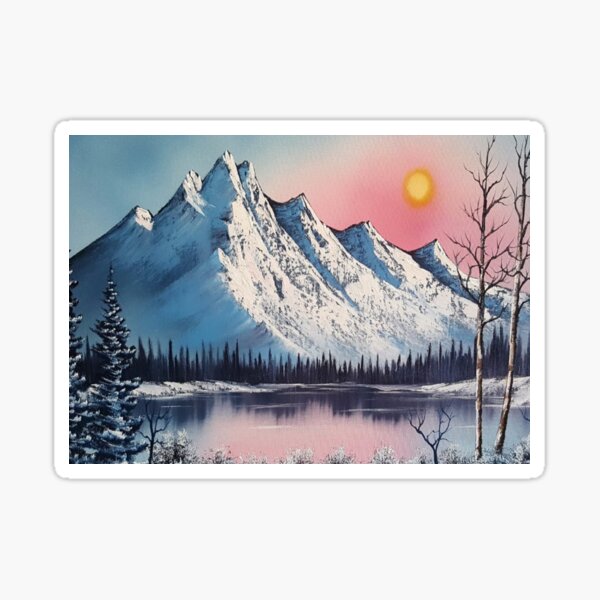 Happy Trees Vinyl Sticker - Official Bob Ross Gifts & Merchandise