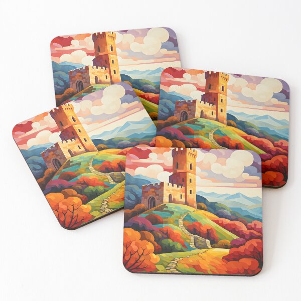 Item preview, Regal Ascent: Castle Perched on the Hill designed and sold by X4eArtist.