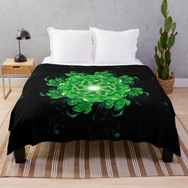 Aperçu de l'œuvre Mandala liquide vert saturé créée et vendue par Quoppidou.