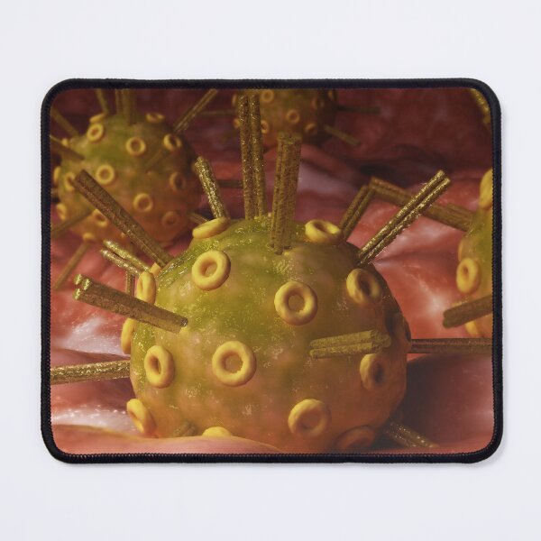 Item preview, STK701620H-The herpes simplex virus on surface. designed and sold by StocktrekImages.