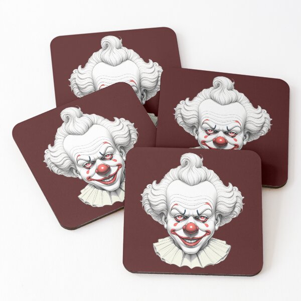 Item preview, A creepy clown with an unsettling grin designed and sold by NiRia Spot.