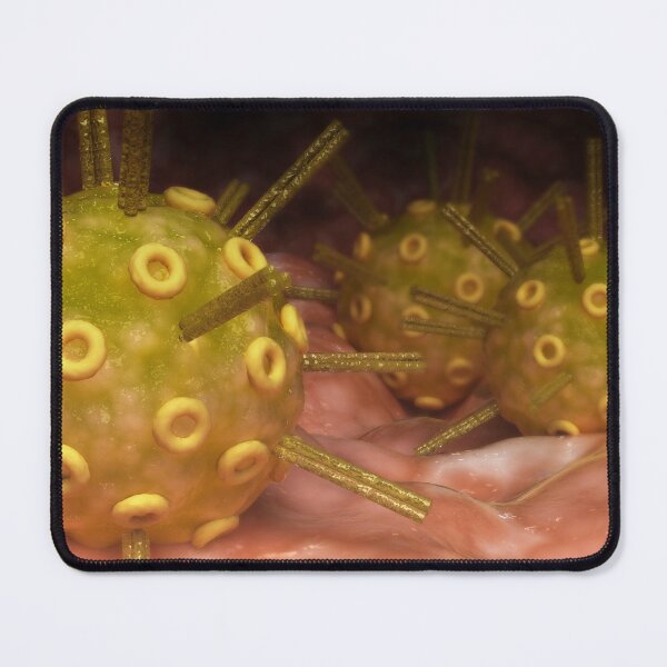 Item preview, STK701621H-The herpes simplex virus on surface. designed and sold by StocktrekImages.