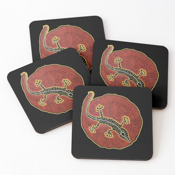 Item preview, Dreamtime Gecko Canvas designed and sold by NickTaroDesign.