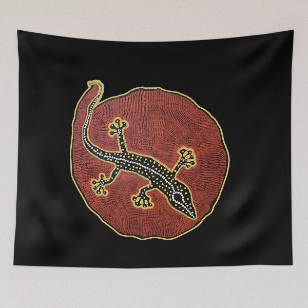 Item preview, Dreamtime Gecko Canvas designed and sold by NickTaroDesign.