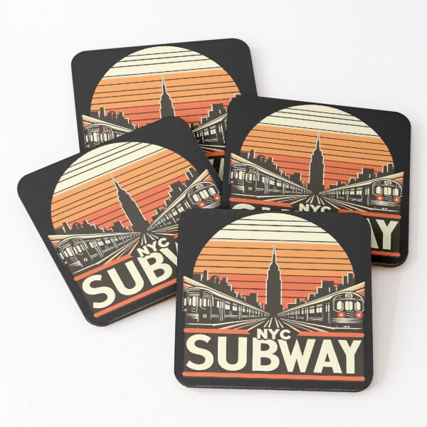 Item preview, New York Subway Retro NYC Subway Train designed and sold by MayaDelaye.