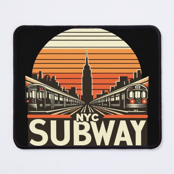 Item preview, New York Subway Retro NYC Subway Train designed and sold by MayaDelaye.