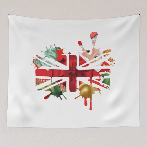 Item preview, Merry christmas uk flag camouflag designed and sold by Artisan-wave.