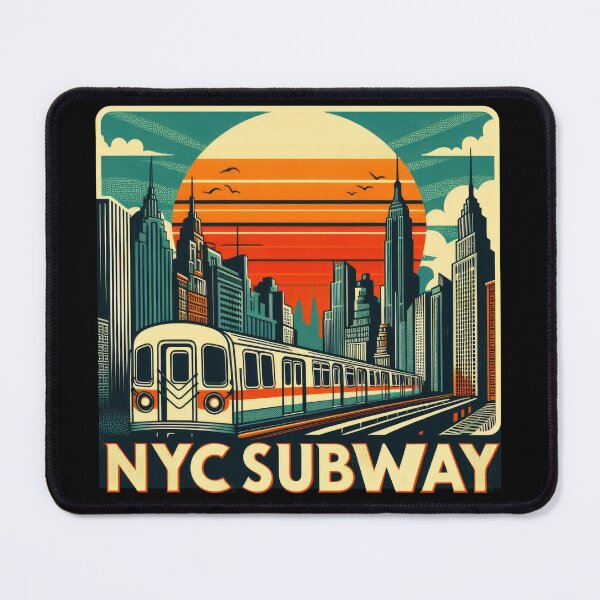 Item preview, New York Subway Retro NYC Subway Train designed and sold by MayaDelaye.