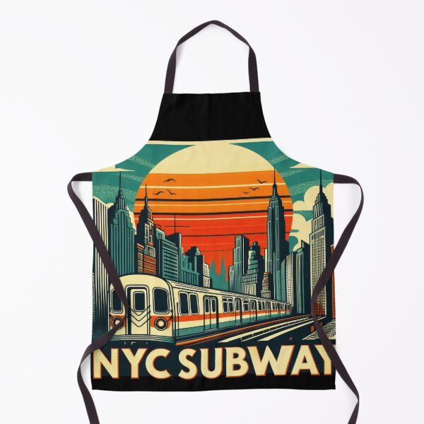Item preview, New York Subway Retro NYC Subway Train designed and sold by MayaDelaye.