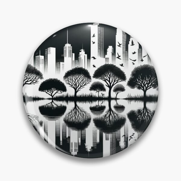 Item preview, "Mirror Metropolis" designed and sold by CanvasLady.
