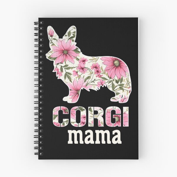 Artikelvorschau, Corgi Mama Hundeliebhaber Blumengrafik entworfen und verkauft von GirlGlowGraphic.