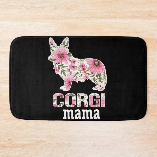 Artikelvorschau, Corgi Mama Hundeliebhaber Blumengrafik entworfen und verkauft von GirlGlowGraphic.