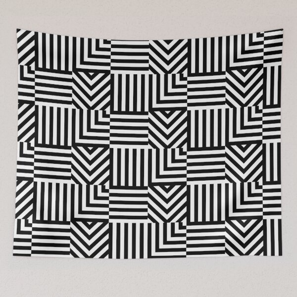 Item preview, EVIL in modern stripe line geometry pattern. designed and sold by kongkorakrich.