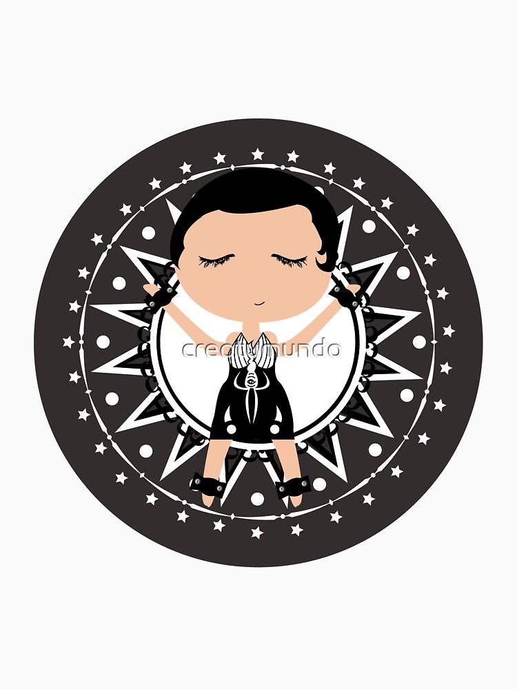 Imagen 3 de 3, Camiseta ¾ estilo béisbol con la obra La Fille sur le pont / La chica del puente, diseñada y vendida por creotumundo.