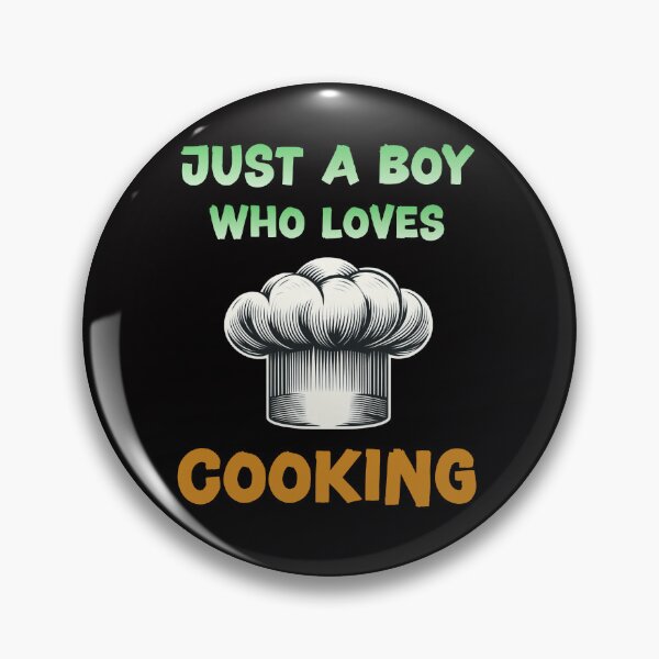 Item preview, Just a boy who loves cooking designed and sold by HeadTurningArt.