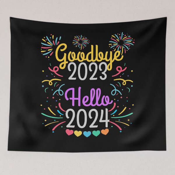 Item preview, Goodbye 2023 Hello 2024 designed and sold by MG-MagicGallery.