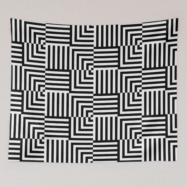 Item preview, LIFE in modern stripe line geometry pattern. designed and sold by kongkorakrich.