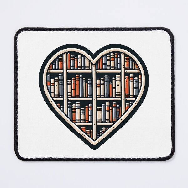 Item preview, Book Lover's Valentine's Day Heart designed and sold by Truck Stop One.