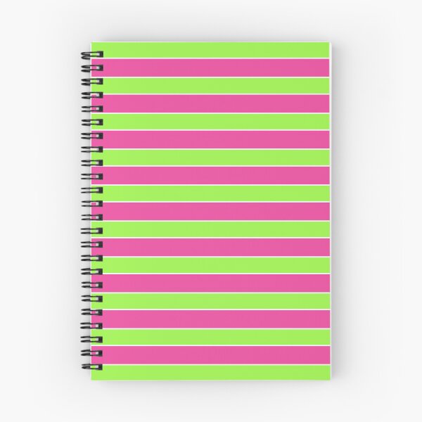 Item preview, Neon Green and Fuchsia Pink Horizontal Stripes designed and sold by Jeallan Designs.